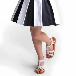 Sandales enfant fille en cuir - blanc jacadi