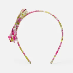 Serre-tête enfant fille en tissu Liberty - multicolore