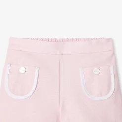Short bébé fille en piqué alvéolé - rose poudre jacadi