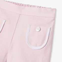 Short bébé fille en piqué alvéolé - rose poudre jacadi