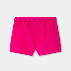 Short bébé fille en velours - rose couture