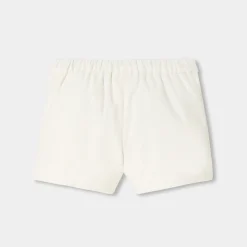 Short bébé fille en velours milleraies - blanc doux jacadi