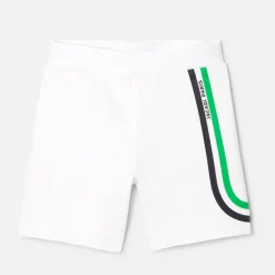 Short enfant garçon - blanc/vert