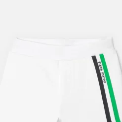 Short enfant garçon - blanc/vert