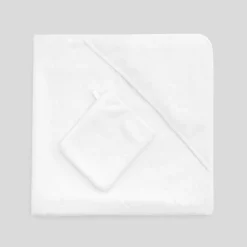 Sortie de bain bébé - blanc jacadi