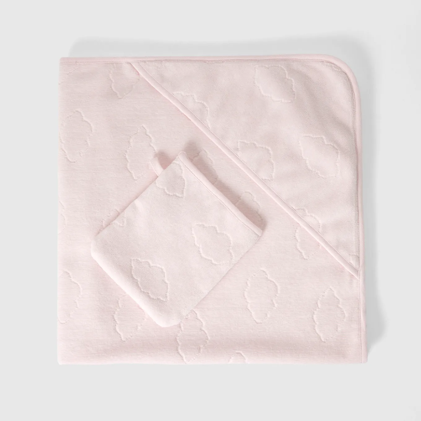 Sortie de bain bébé - rose pale jacadi