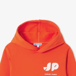 Sweat à capuche enfant - mandarine