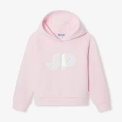 Sweat à capuche enfant fille - rose poudre jacadi