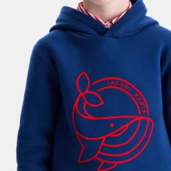 Sweat à capuche enfant garçon - bleu fonce