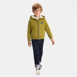 Sweat à capuche enfant garçon - vert lichen