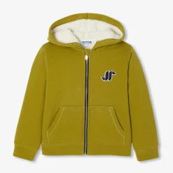 Sweat à capuche enfant garçon - vert lichen