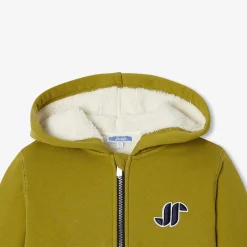 Sweat à capuche enfant garçon - vert lichen