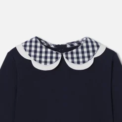 Sweat bébé fille en molleton - marine jacadi