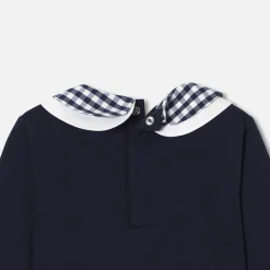 Sweat bébé fille en molleton - marine jacadi