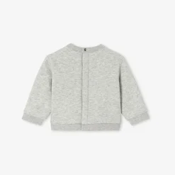 Sweat bébé garçon doublé en sherpa - gris chine clair jacadi