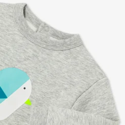 Sweat bébé garçon doublé en sherpa - gris chine clair jacadi