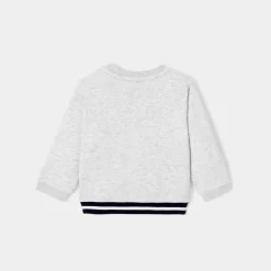 Sweat bébé garçon en molleton - gris chine clair jacadi