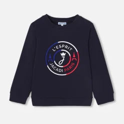 Sweat enfant en interlock - marine jacadi