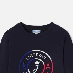 Sweat enfant en interlock - marine jacadi