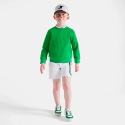 Sweat enfant en piqué de coton - vert
