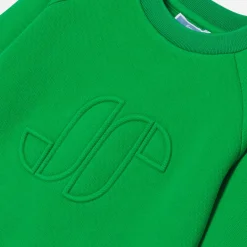Sweat enfant en piqué de coton - vert