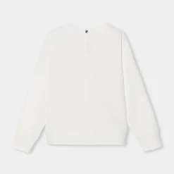 Sweat enfant fille en molleton - blanc doux jacadi