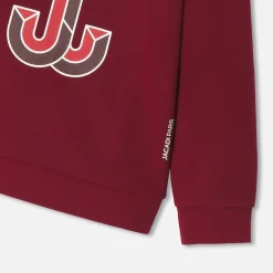 Sweat enfant garçon - rouge tomette