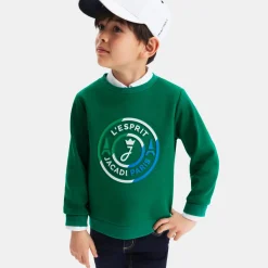 Sweat enfant garçon - vert fonce