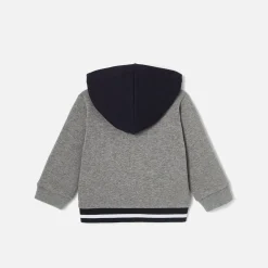 Sweat zippé bébé garçon - gris chine clair jacadi
