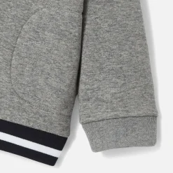 Sweat zippé bébé garçon - gris chine clair jacadi