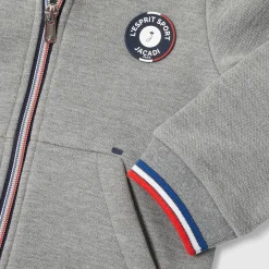 Sweat zippé enfant garçon - gris chine clair jacadi