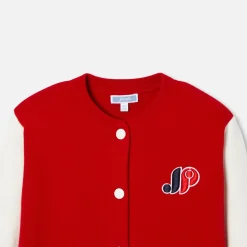 Teddy enfant fille en tricot - rouge/multicolore