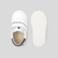 Tennis bébé garçon en cuir - blanc jacadi