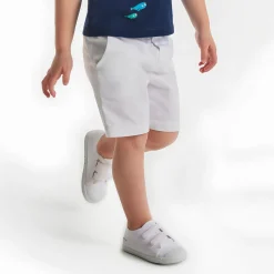 Tennis bébé garçon en toile - blanc jacadi