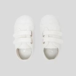 Tennis bébé garçon en toile - blanc jacadi