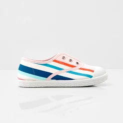 Tennis en toile enfant fille - multicolore
