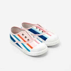 Tennis en toile enfant fille - multicolore