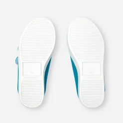 Tennis en toile enfant garçon - bleu aqua