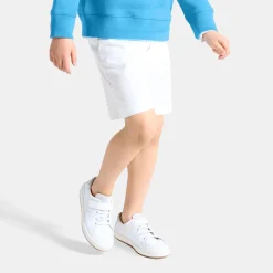 Tennis enfant en cuir lisse - blanc jacadi