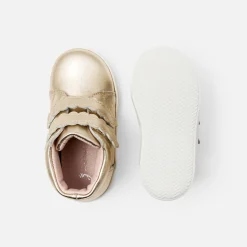 Tennis montantes bébé fille - or