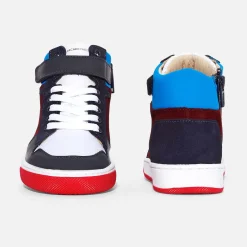 Tennis montantes enfant garçon - marine/bordeaux