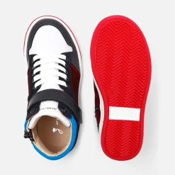 Tennis montantes enfant garçon - marine/bordeaux