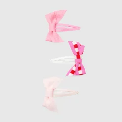 Trio de barrettes bébé fille - rose/multicolore
