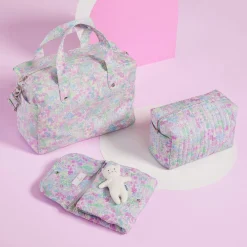 Trousse de toilette en tissu Liberty - blanc/multicolore