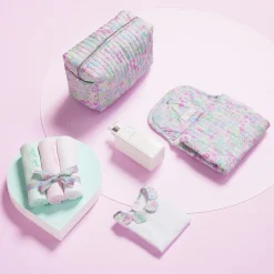 Trousse de toilette en tissu Liberty - blanc/multicolore