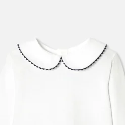 T-shirt bébé fille manches longues - blanc jacadi