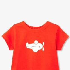 T-shirt bébé garçon manches courtes - tangerine