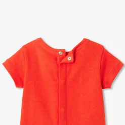 T-shirt bébé garçon manches courtes - tangerine
