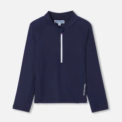 T-shirt de protection UV UPF 40+ enfant garçon - bleu/multicolore