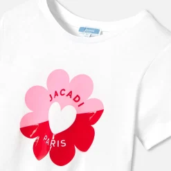 T-shirt enfant fille manches courtes - blanc jacadi